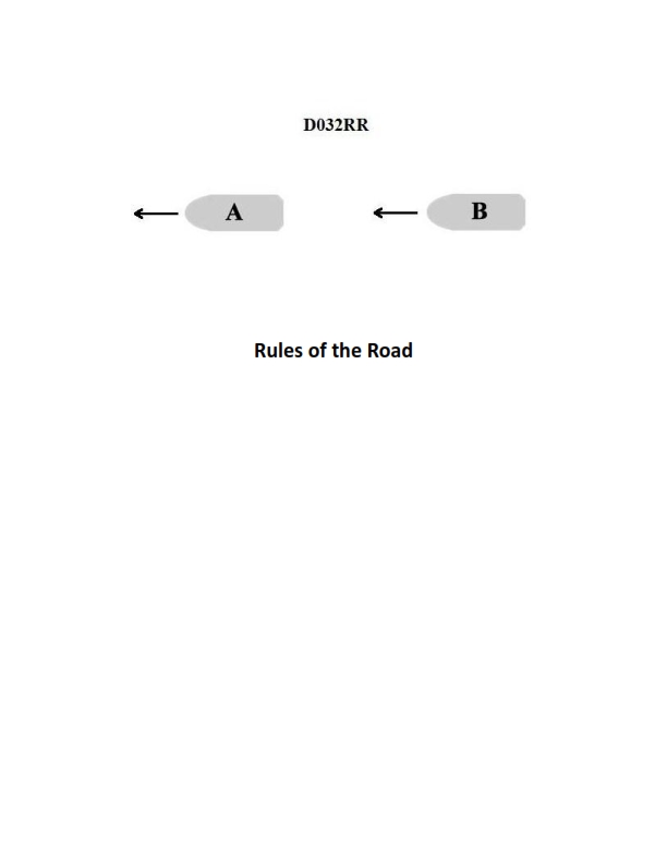 Rules of the Road Question 444 diagram