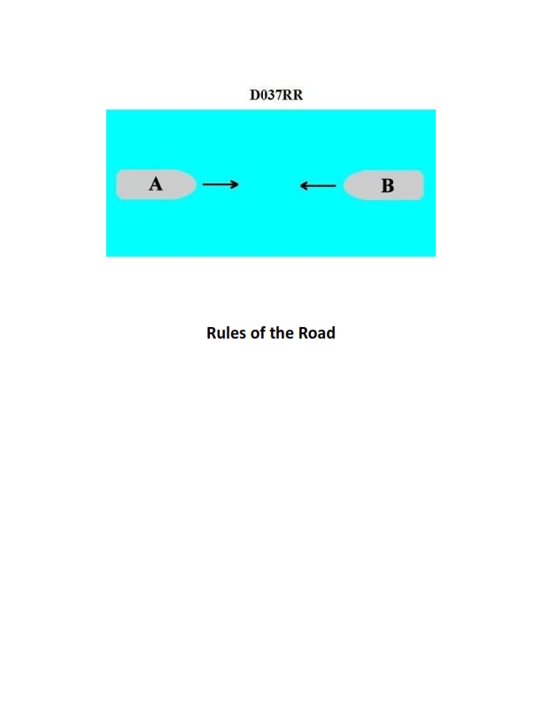 Rules of the Road Question 350 diagram