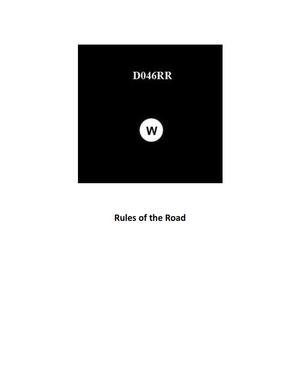 Rules of the Road Question 765 diagram