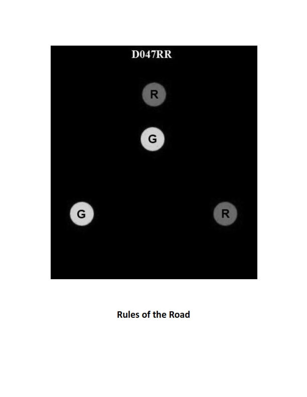 Rules of the Road Question 822 diagram