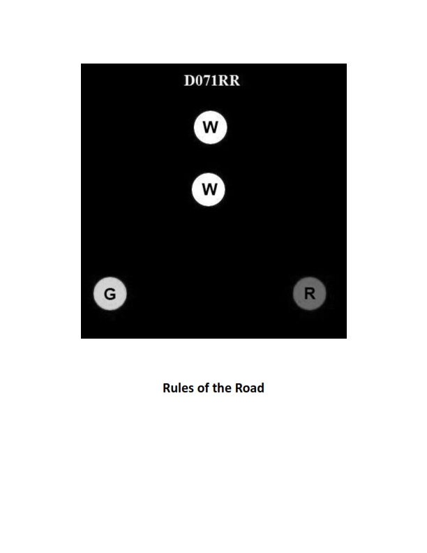 Rules of the Road Question 132 diagram