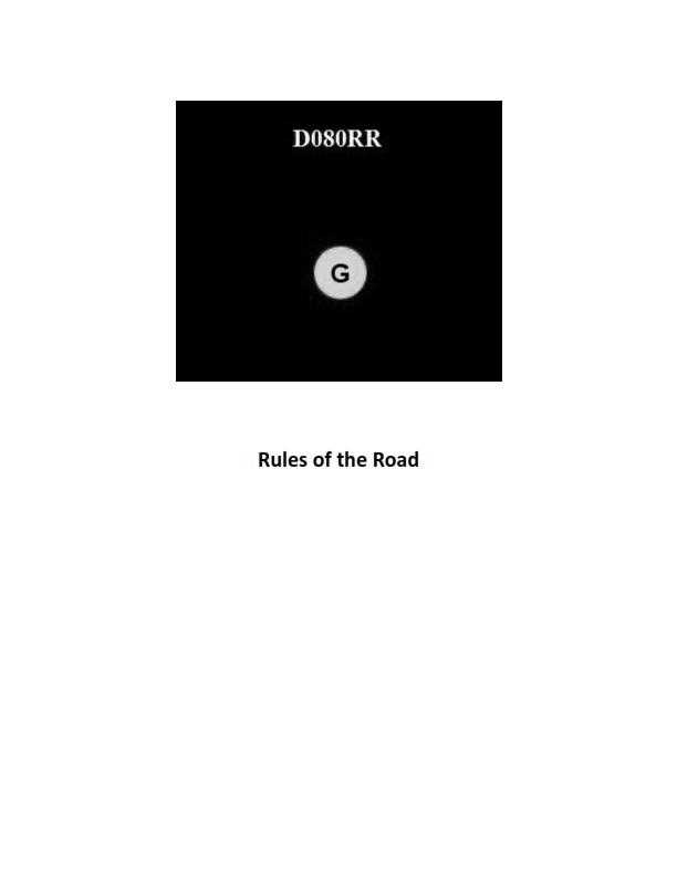 Rules of the Road Question 823 diagram