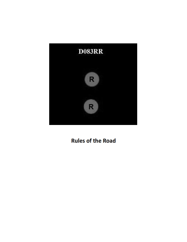 Rules of the Road Question 854 diagram