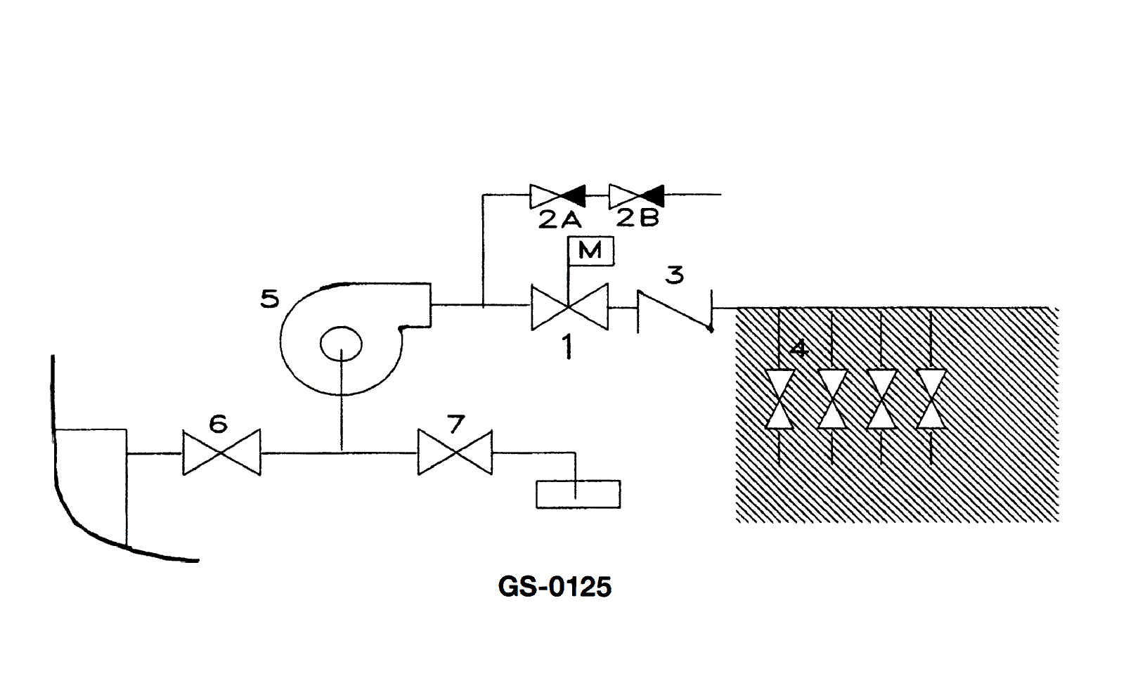Diagram for USCG QMED04 - Boiler Technician-Watertender: Item 4 shown in the illustration represents a __________. Illustration GS-0125